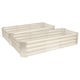 image 1 of Harbour Housewares Rectangle Galvanised Steel Raised Garden Beds - 180cm x 90cm - Ivory - Pack of 2 | Cream | Ivory