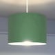 image 1 of CGC LUPO Luxury Green & Silver Inner Cotton Round Pendant Drum Lamp Shade Green