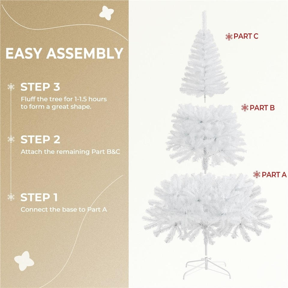 image 1 of Yaheetech 182cm Realistic Artificial Fir Christmas Tree