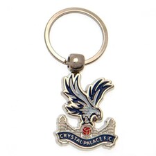 Crystal Palace FC Crest Enamel Keyring - Blue/Red - One Size