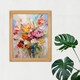 image 2 of Wildflower Explosion Bright Floral Wood Framed Wall Art Print