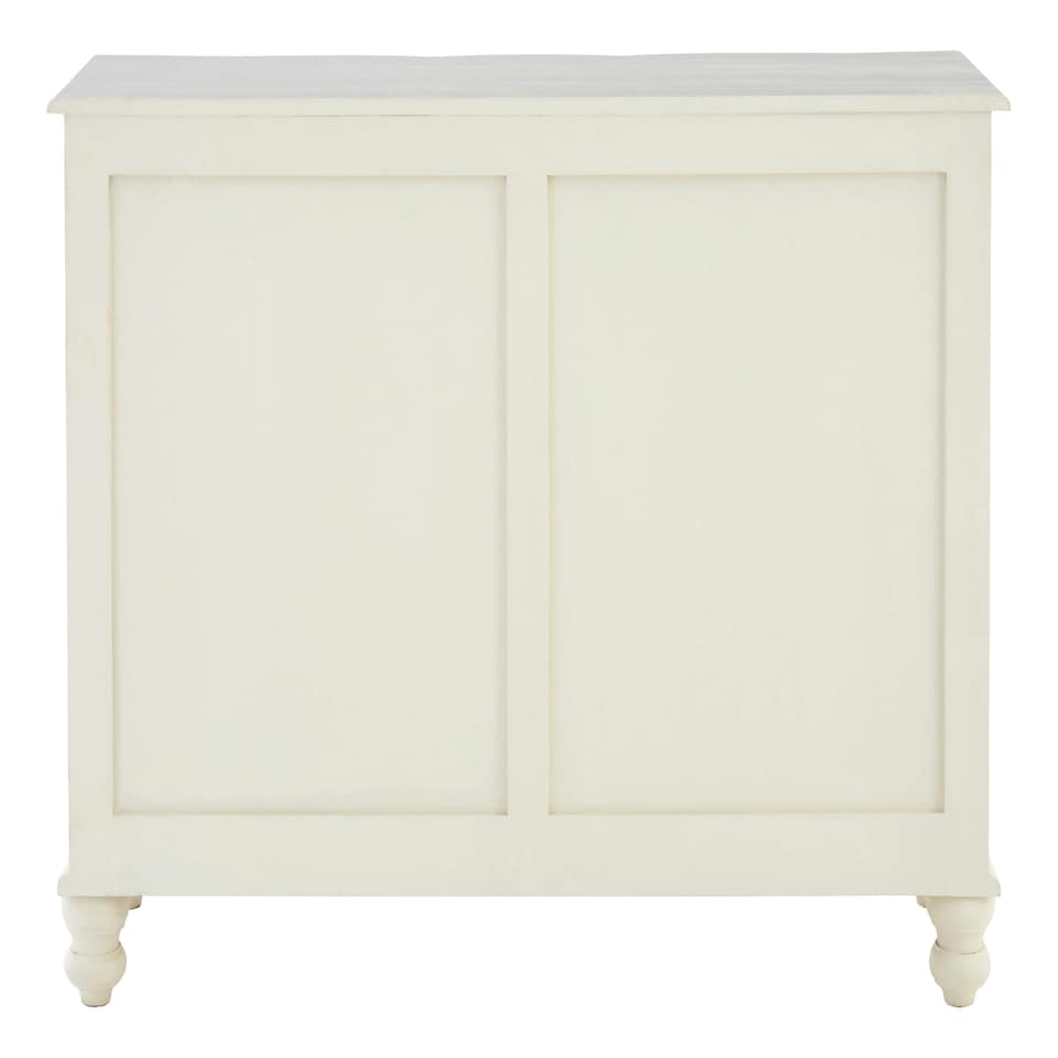 image 1 of Sustainable 6 Drawer White Sideboard, Modern Storage Small Sideboard, Elegant Design Wooden Sideboard White