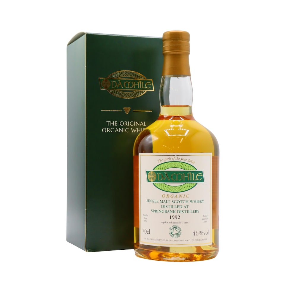 Springbank Da Mhile Organic Single Malt 1992 7 year old Whisky