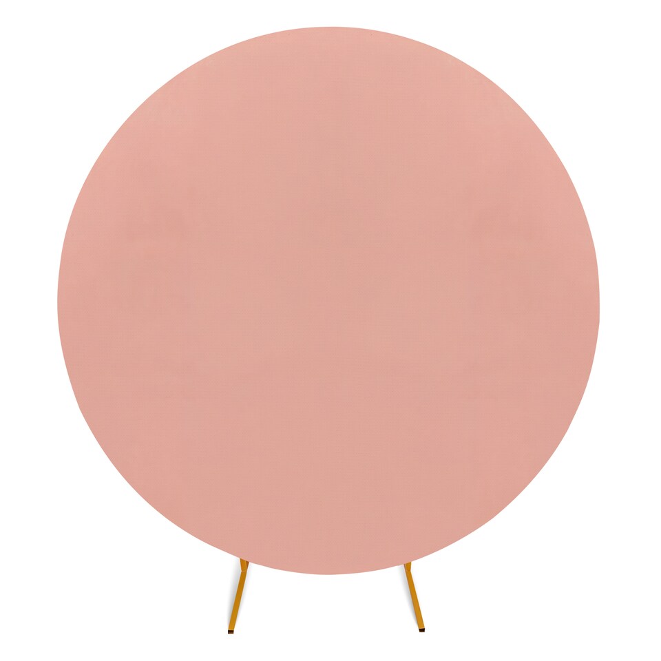 image 1 of 160GSM Rose Gold Round Arch Backdrop Cover - 150cm
