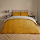 image 8 of OHS Luxury Teddy Fleece Reversible Duvet Cover and Pillowcase Bedding Set Multi | Black/Natural | King