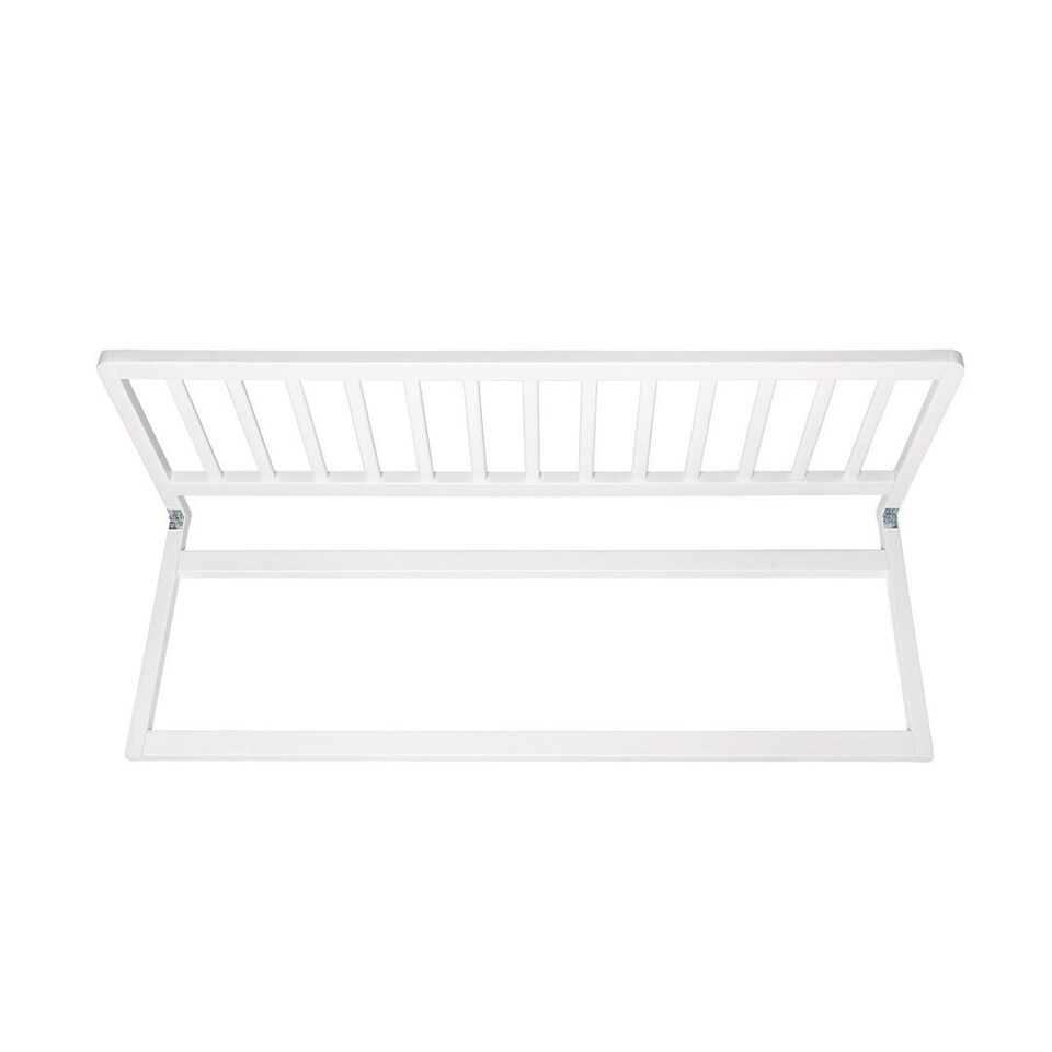 image 1 of Safetots Narrow Wooden Bed Guard, White, 38cm High x 90cm Wide, Toddler Bedrail for Safety, Secure Child Bed Rail