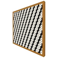Striped rope pattern (Picture Frame) Brown | Oak | M