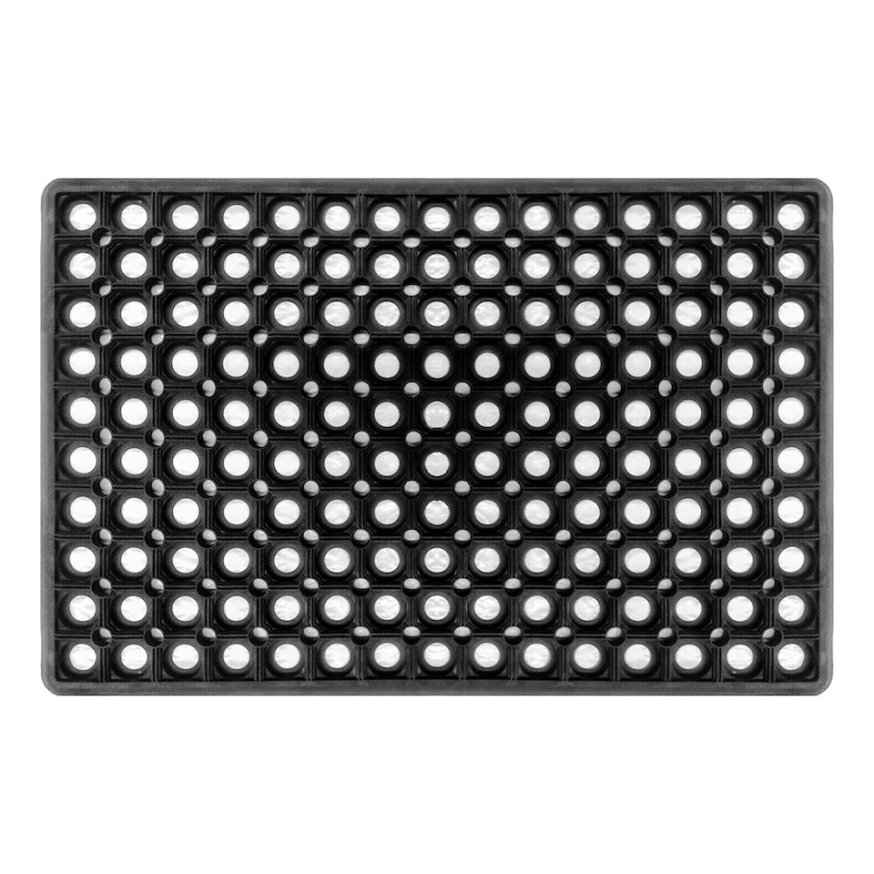 image 1 of Industrial Non Slip Rubber Ring Door Mat Outdoor House Entrance Floor Carpet Rug