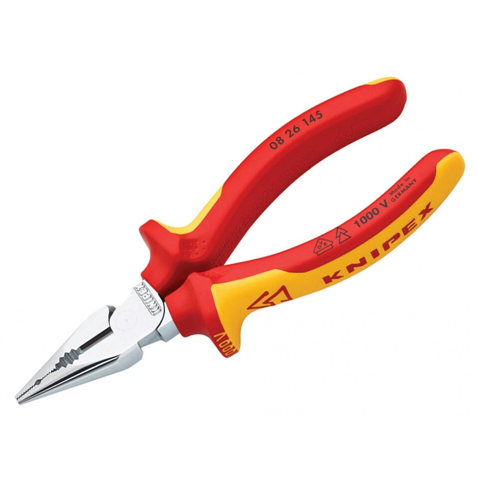Knipex Vde High Leverage Needle Nose Pliers 145mm - Multi Colour - One Size
