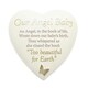 image 1 of Widdop Gifts Our Angel Baby Heart-Shaped Graveside Plaque