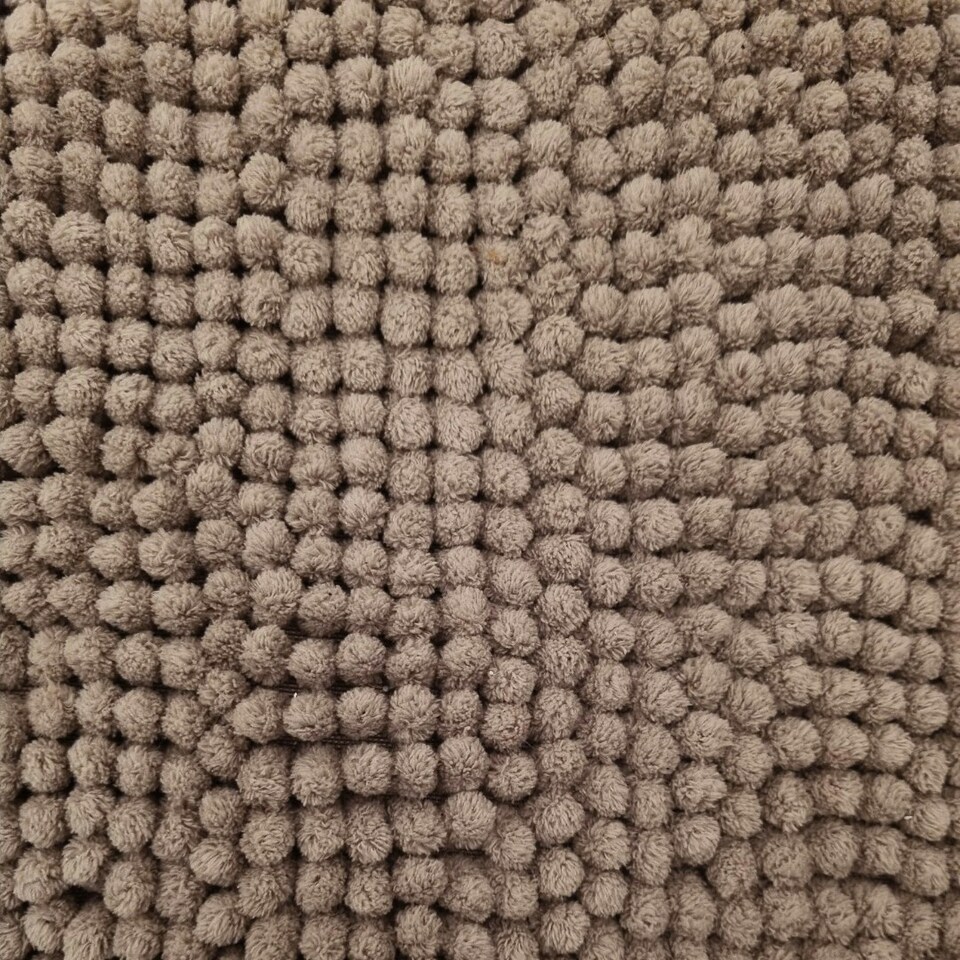 image 1 of Chenille Bobble Bath Mat Non-Slip 50 x 80cm - Sage Green