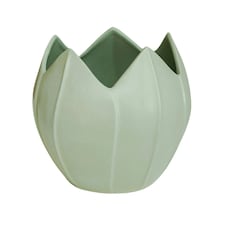 Kew Flower Planter Pistachio Green Green