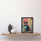 image 2 of Henri Matisse Style Cat Jungle Acrylic Home Decor Black Framed Wall Art Print A4