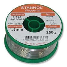 STANNOL - Lead Free Solder Wire 0.8mm, 250g, 217°C