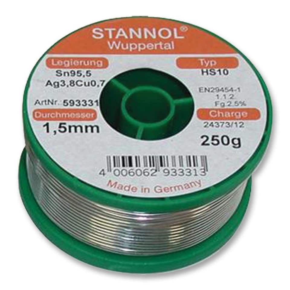 STANNOL - Lead Free Solder Wire 0.8mm, 250g, 217°C