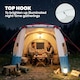 image 5 of Outsunny 3 Person Tunnel Tent, Two-room Camping Tent with Carry Bag, Blue