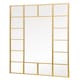 image 3 of The Genestra - Gold Modern Wall & Leaner Garden Mirror 79"x 47" 200x120cm Gold