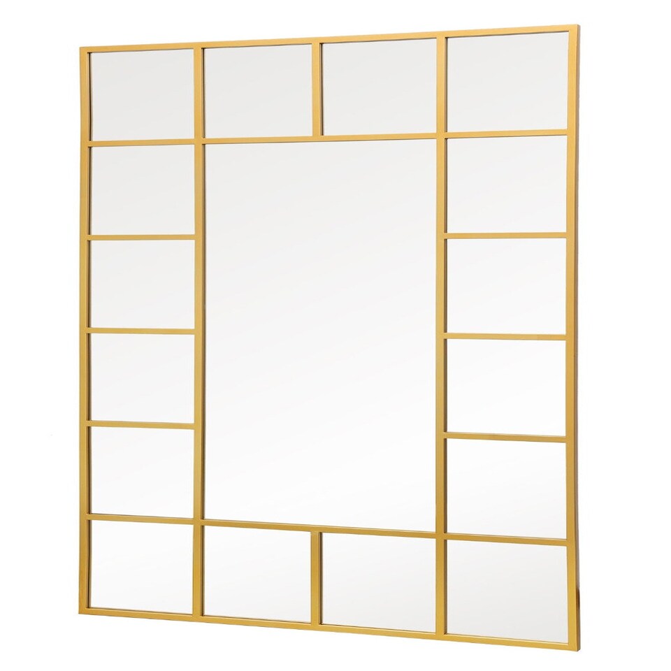 image 1 of The Genestra - Gold Modern Wall & Leaner Garden Mirror 79"x 47" 200x120cm Gold