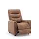 image 1 of Faux Leather Suede Brown Milazzo Recliner Chair