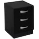 image 9 of Vida Designs Hulio 3 Drawer Bedside Chest High Gloss Cabinet Table Nightstand, Black