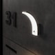 image 3 of CGC MATEO Graphite Curved LED Wall Light with PIR Motion Sensor, 20W 4000K.