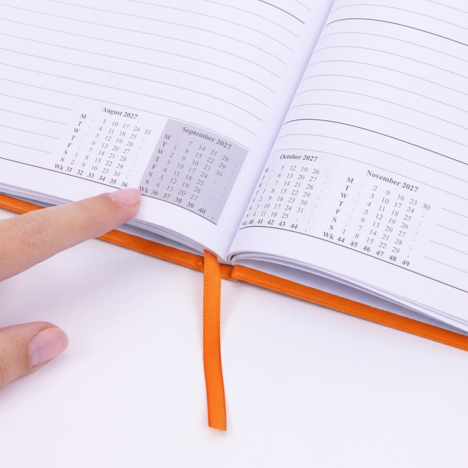 image 1 of evelay 2027 Week to View Diary A4 Orange
