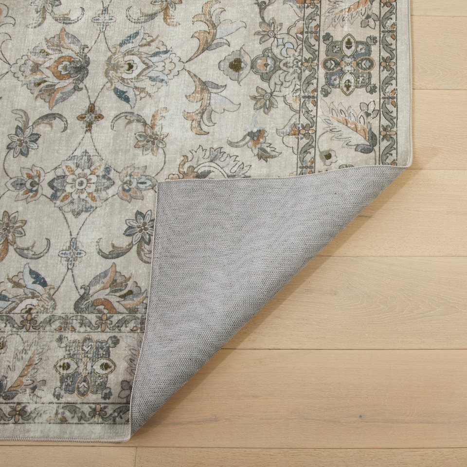 image 1 of Concept Looms Liberty LIB204 Taupe   Washable Non-Slip Velvet-Feel Rug, 300cm x 200cm