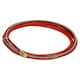 image 2 of P.C. Liner Wire 1.0 - 1.2mm x 4M Welding Red Steel Plastic Coated MIG Torch