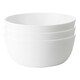 image 1 of Bormioli Rocco Toledo Glass Serving Bowls - 23cm - White - Pack of 3 White