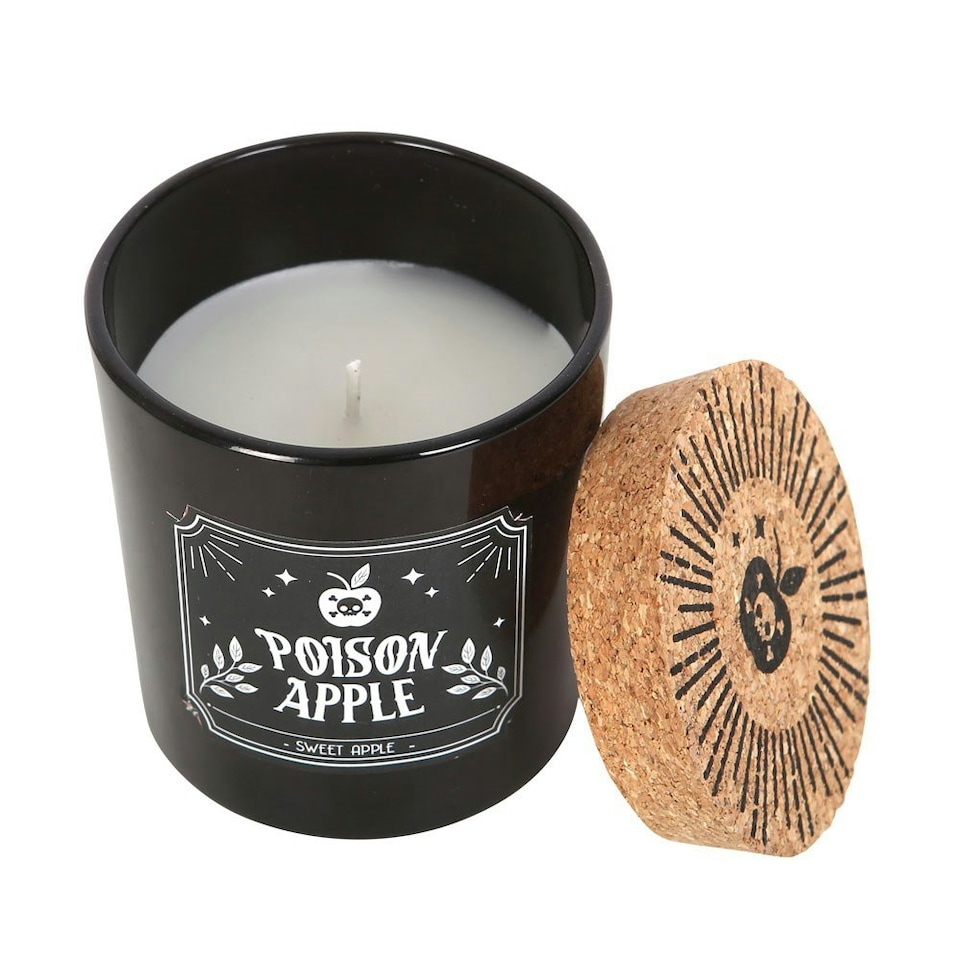 image 1 of Something Different Poison Apple Sweet Apple Scented Candle - White - One Size