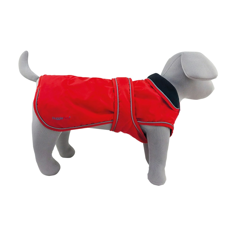 image 1 of HugglePets Arctic Armour Dog Coat Red | M