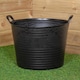 image 9 of 42L Black Flexi Plastic Tub / Bucket for Household and Garden | Black | Black