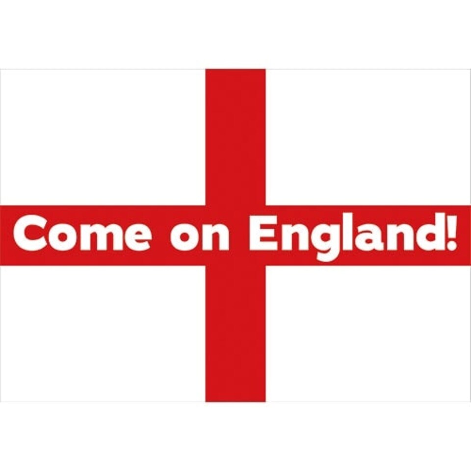 A1 Come on England Party Sign Decoration 84cm x 59cm