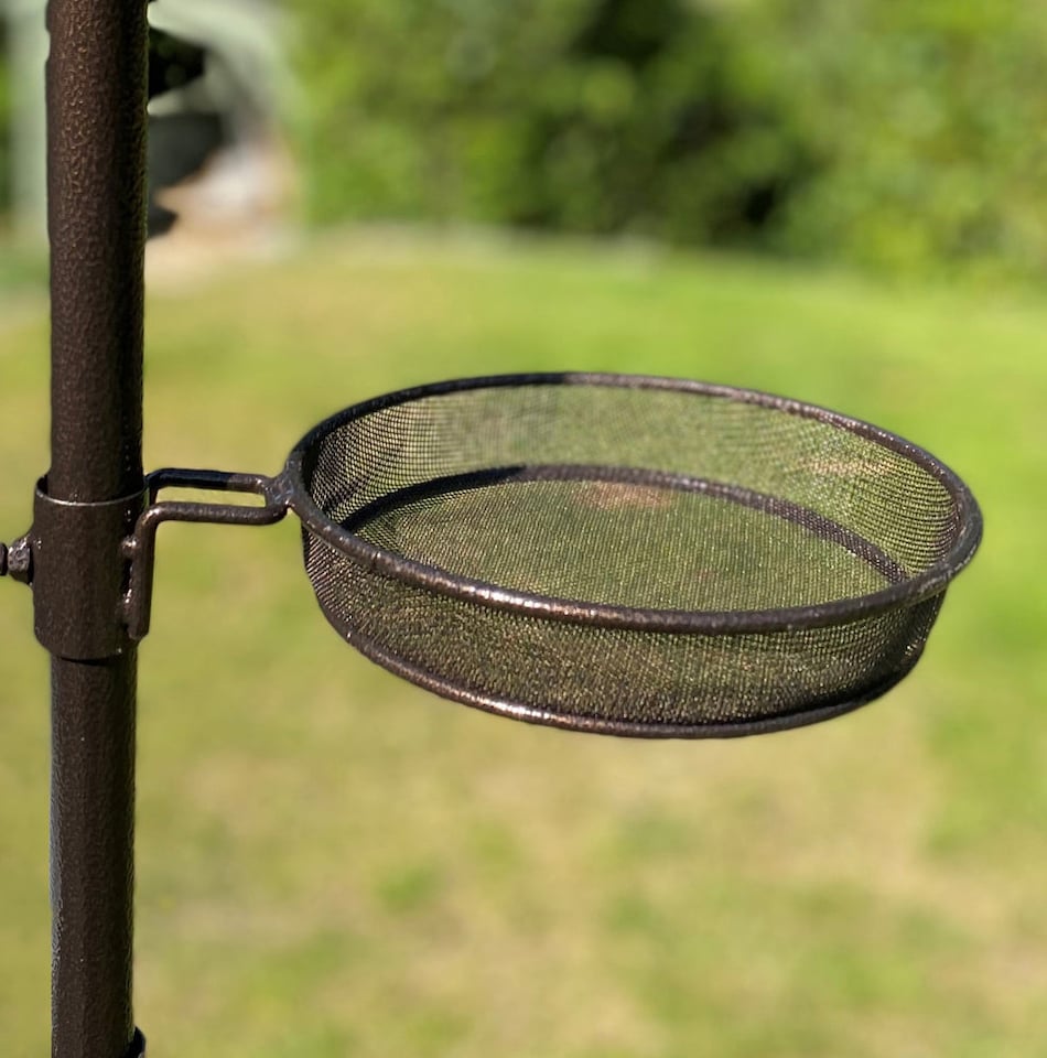 image 1 of Mesh Seed Tray for Metal Bird Feeding Stations (Set of 2)