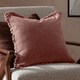 image 1 of Yard Bertie Cotton Velvet Cushion | Pink | Rosewood | 45 x 45cm | 1