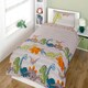image 4 of Dinosaur Polycotton Kids Duvet Cover Set with Pillowcase Blue | Single