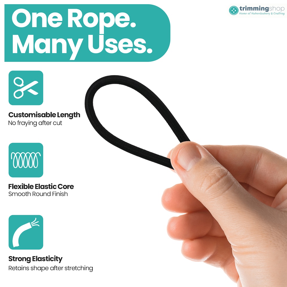image 1 of 4mm Bungee Shock Cord, 25 Metres Camping Kayaks Tarpaulin