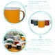 image 2 of Argon Tableware Coloured Enamel Mugs - 375ml - Black - Pack of 6 Black