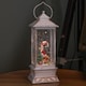 image 5 of 29cm LED Christmas Glitter Water Spinner Antique Lantern Snowy Mouse Scene