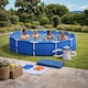 image 8 of Intex 12ft x 30in Round Metal Frame Pool with Filter Pump - Blue