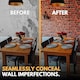 image 6 of NOVECRAFTO Red Brick Effect 3D Wall Panels (96cm x 48cm) DIY PVC Plastic Cladding Panels