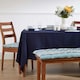 image 6 of Homescapes Navy Blue Tablecloth - 178 x 300 cm Blue