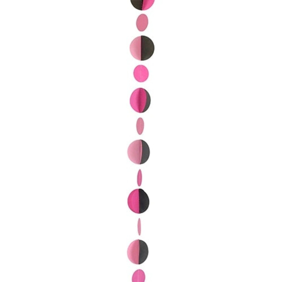 Pink & Black Fun String Balloon Tail 120cm