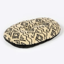 Fleece Neutral Geometric Quilted Mattress Medium (27")