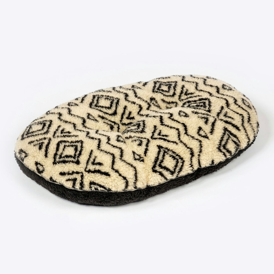 image 1 of Fleece Neutral Geometric Quilted Mattress Medium (27")