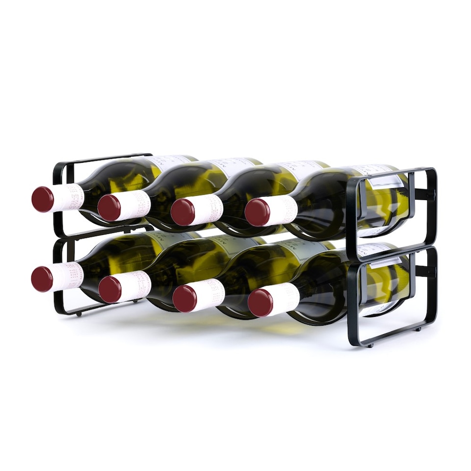 image 1 of Modular Wine Rack set of 2 Matte Black