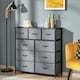 image 2 of HOMCOM 9 Drawers Storage Chest Dresser Organizer Unit w/ Foldable Bin