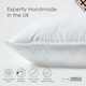 image 2 of Homescapes Luxury Duck Feather Cushion Pad Insert Inner 50 x 50 cm (20 x 20") White