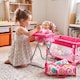 image 7 of BiBi Doll Folding Travel Nursery Set High Chair Cot Bed Pink Doll Accessories for 20 Inch Dolls