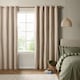 image 2 of Furn The Ultimate Blackout Textured Woven Eyelet Curtain Pair | Cream | Natural | 1